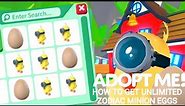 *MOST EASY WORKING METHOD* HOW TO GET UNLIMITED ZODIAC MINION EGGS IN ADOPT ME 🤯😮🥚