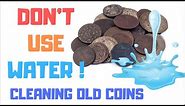 DONT USE WATER CLEANING COINS = Green Corrosion, Oxidization and Rusting Coins, Pennies, Copper Coin