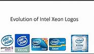 Evolution of Intel Xeon logo 1998 - 2020