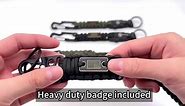 Heavy Duty Paracord Lanyard for ID Badges, Tactical Military Braided Lanyard with USA Flag
