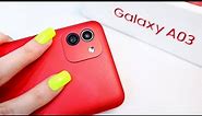 SAMSUNG GALAXY A03 RED - ASMR Unboxing