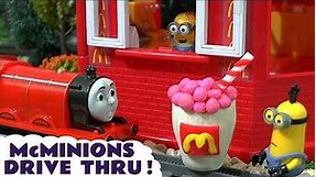 Minions Mini Stories with McDonalds Toys and Toy Trains