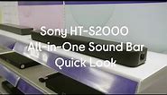 SONY HT-S2000 3.1 All-in-One Sound Bar with Dolby Atmos & DTS Virtual:X - Quick Look