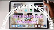 iPad Home Screen Customization | Setting up Widgets, Focus Modes, and Shortcuts
