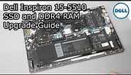 Dell Inspiron 15-5510/5518 (2021) - SSD and RAM Upgrade Guide