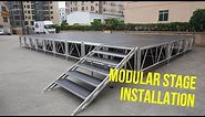 Aluminum Stage/Mobile Stage/Event Portable Stage System TourGo