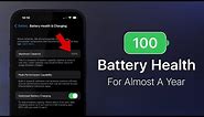The ONLY Way To Maintain 100% iPhone Battery Health