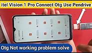 itel vision 1 pro connect otg use Mouse and Pendrive