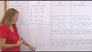 Fact families - addition & subtraction - 1st grade math