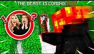 TROLLING MY WIFE AND SISTER AS THE BEAST! (MCPE Maze Escape)