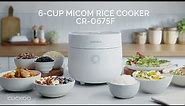 INTRODUCING the 6-Cup Micom Rice Cooker from CUCKOO (CR-0675F)