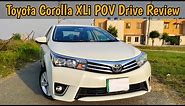 Toyota Corolla XLi Manual POV Drive Review - Test Drive - Specs & Features