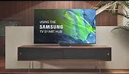 Using the Samsung TV Smart HUB