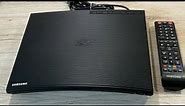 unboxing Samsung bluray player model BD-J5500