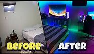 I turned my messy room into my DREAM Gaming setup *Everyone was SHOCKED*