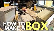 How to Make a Memory Box Part 1 // Mitered Box // Wooden Box