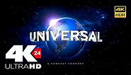 Universal Pictures: 100th Anniversary - Intro|Logo: New Version (2020) 4K HDR