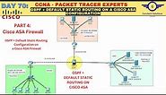 CCNA DAY 70: OSPF + Default Static Routing Configuration on a Cisco ASA Firewall