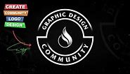 How to Make a Community Logo Design Photoshop | Logo Tutorial for Beginners