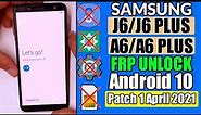 Samsung J6/J6+ Bypass Google Account Lock/Frp Unlock 2021 ANDROID 10 New Method 1000% Tested
