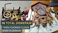 Damaged 1950s Cuckoo Clock Restoration