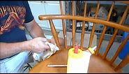 Spindle Repair to Vintage S Bent & Bros Bar Chair