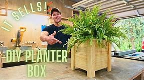 The Easiest DIY Planter box! - Under $5 to build! - How To