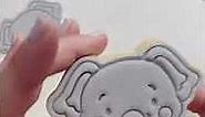 Our Baby Elephant Cookie Cutter & Stamp being demonstrated by @mylittlebake.co