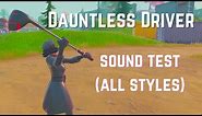 Comparing Dauntless Driver Pickaxe to Driver Pickaxe in Fortnite / In-Game Review and Sound Test