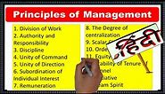 14 Principles of Management|Management