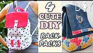 4 THE BEST DIY BACKPACK TUTORIALS YOU CAN EASY MAKE IN 25 MIN