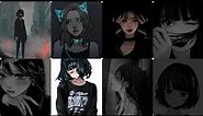 dark anime girl profile pic//cute anime girl/fb profil picture, Whatsapp dp #cute #anime #subscribe😍