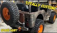 Willys Jeep Custom Rear Bumper and Tire Carrier!