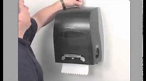 Sanitouch Manual Touchless Roll Towel Dispenser -- Loading