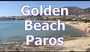 Golden Beach in Paros, Greece - SantoriniDave.com