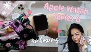🍎 Apple Watch ⌚️Series 6 Rose Gold Unboxing 🌸 44mm PINK, CUTE COLOR! 🐻