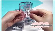 4 Pcs Flip Top Clear Contact Lens Case Cute Contact Lens Case With Removal Tool Suitable for Traveling and Home.