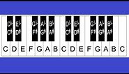 How To Label Keys On A Piano Or Keyboard Part 2 - The Black Keys