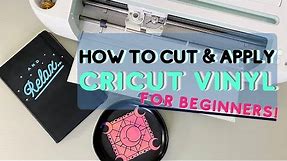 How To Cut & Apply Cricut Vinyl For Beginners ~ Cricut Maker