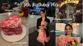 BIRTHDAY VLOG | turning 18, pinterest cake, cafe, shopping, grwm, gift unboxing & more 🎂❤️