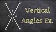 What are examples of Vertical angles