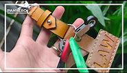 How to Make a Leather Keychain / FREE PDF PATTERN / DIY / Leather Works