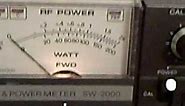 Kenwood SW-2000 HF & 6 Ham Radio Swr/Wattmeter Demonstrated