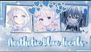 Aesthetic Blue Anime icon decals / decal ids | For your Royale high journal, Bloxburg, Etc. ♡(ӦｖӦ｡)