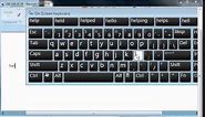 How to use the on screen keyboard in Windows 7