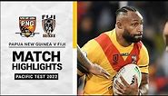 Papua New Guinea v Fiji | Match Highlights | Pacific Test, 2022