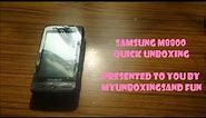 Samsung M8800 Unboxing & Review.