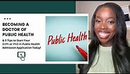 Becoming a Doctor of Public Health (DrPh or PhD degrees)