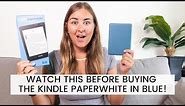 3 MONTH KINDLE REVIEW! Kindle Paperwhite in Twilight Blue. Watch this before buying the blue Kindle!