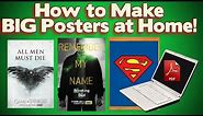 How to Print Large Posters with ANY PRINTER! *Super Easy!* (2021)